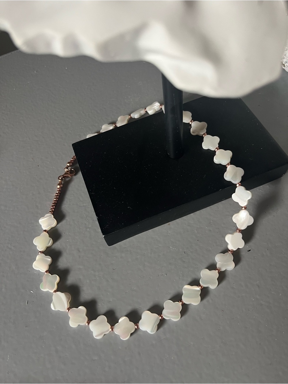 White Mother-of-Pearl Necklace - Women Jewelry